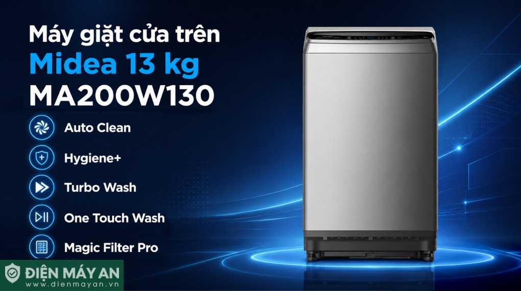 Máy giặt Midea Inverter 13kg MA200W130


